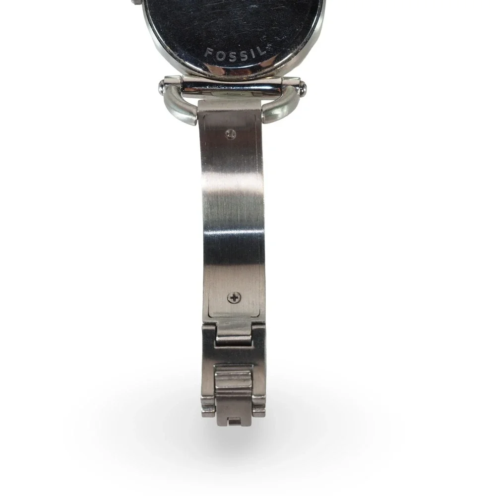 Fossil ES-2473 Wrist Watch Women OS‎ Silver White Stainless Steel 5 ATM